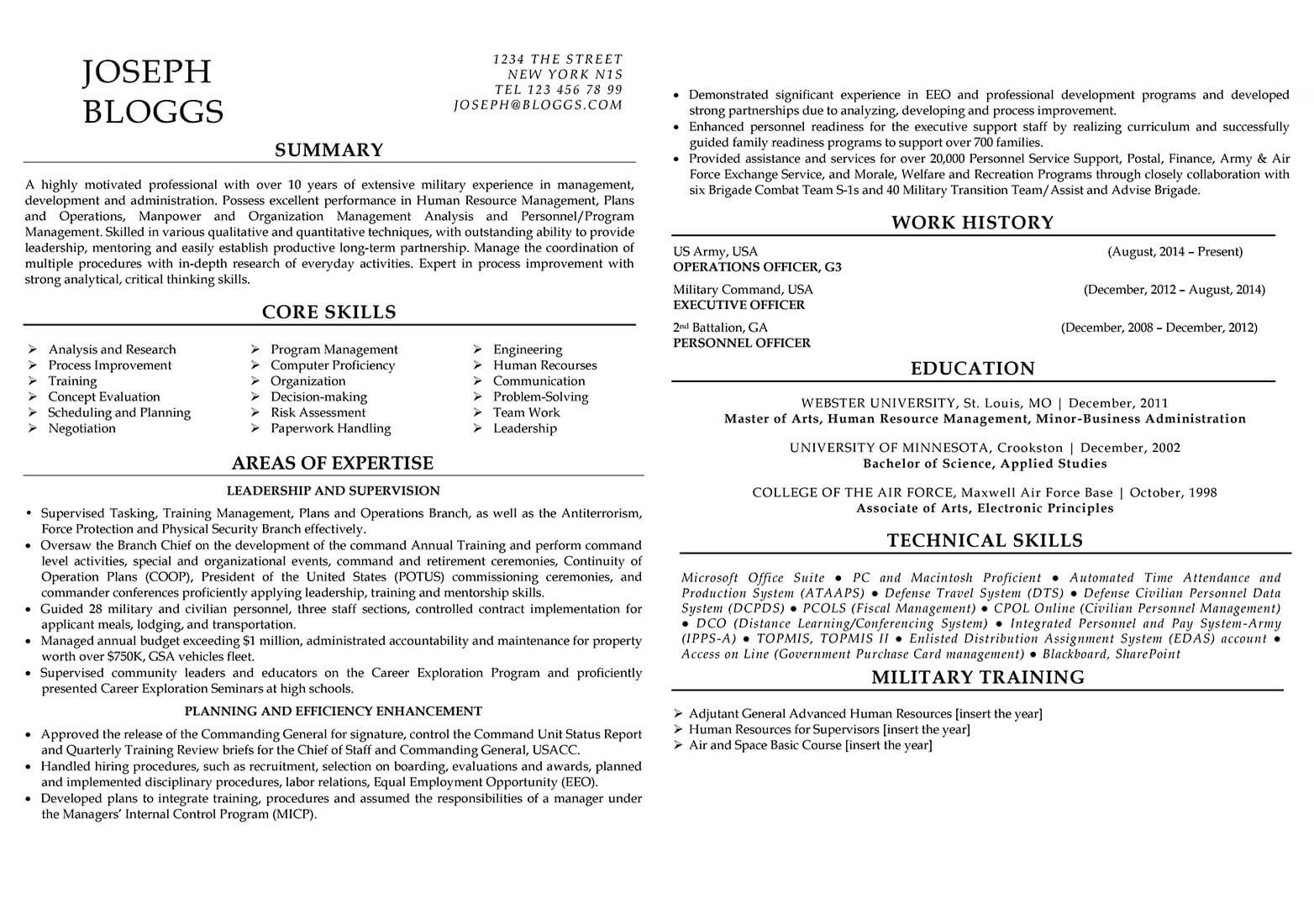 resume summary for older workers   43
